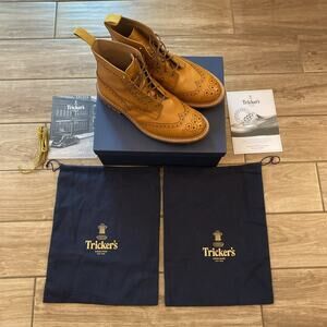 Trickers Acorn Antigue Brogue Stow Boots Size 10.5 Fitting Width #5